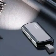 Black+Silver Ferry Bluetooth 5.2 Under Pillow Speaker Rechargeable Bone Conduction Sound Soundbar