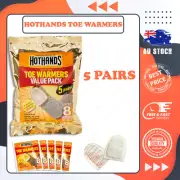 HOTHANDS Toe Warmers PHair Multipurpose Air Activated & Long Lasting 5 count NEW