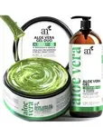 Aloe Vera Gel Set 20oz 99% Pure Organic Sunburn Relief & Hydration - Face & Body
