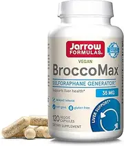 Jarrow Formulas BroccoMax 35 mg - Broccoli Seed Extract - 120 Delayed Release Veggie Capsules - 60 Servings - Supports Healthy Cell Replication & Liver Health - Dietary Supplement - Gluten Free