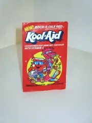 Vintage 1980s 90s Kool Aid NEW Rock A Dile Red Drink Mix Unopened Packet Package