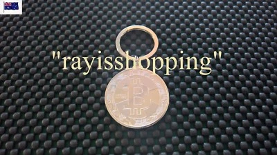 SILVER Colour Bit Coin Keyring Keychain, BITCOIN Key Ring Chain Cool Unique
