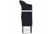 Calvin Klein Mens Liam Cotton Flat Knit Dress Socks ECB212 Navy