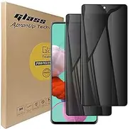[2-Pack] Tempered Glass Privacy Screen Protector for Samsung Galaxy A53/ A52 / A51 /S20 FE, Anti-Spy 9H Protector Film for Galaxy A53 5G A52(4G/5G) A51 S20 FE 6.5", Case Friendly Easy Install - Black