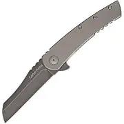 Ontario Knife OKC Carter Prime Titanium Flipper Knife, 8", Gray/Silver