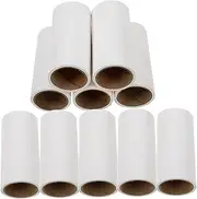 VANZACK 10pcs Removable Sticky Paper Reusable Lint Roller Hair Removal Brush Reusable Lint Rollers Pet Crate Electric Lint Remover Pet Grooming Vacuum Pets Conditioner Fur Remover White