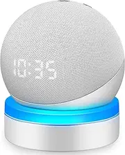 (Amazon Exclusive Brand) WL808 Alexa Echo Dot 4 Wall Mount Holder, 4th Generation, Cable Storage, Wall Mount Holder, Stand, Storage Stand, Accessory Stand, Accessories, Space Saving, Easy to Operate, White