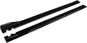 2m Car Side Skirt Splitter Extension Rocker Panels Bumper Compatible for Honda Compatible for Civic Compatible for Accord 9TH 10TH Compatible for Jazz Body Kit(Black)