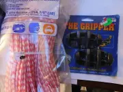 ANCHOR ROPE DOCK LINE 1/4" X 100' BRAIDED 100% NYLON with 2 anchor no tie cleats