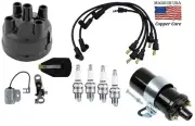 Distributor Ignition Tune up Kit for Ford 8N Tractor Side Mount & 6V Coil