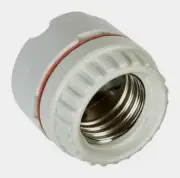 Jandorf PORCELAIN Medium Base (E26) KEYLESS 2-PIECE Ring Socket Light Bulb 60576