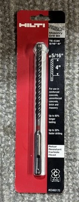Hilti TE-C3X 5/16" X 4" Masonry Drill Bit Rebar Resistant 03460170