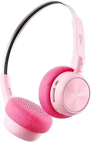 iKF R1 Wireless Retro Headphones On Ear, Vintage Design Bluetooth Headphones, HiFi Stereo, 60H Playtime, ENC with Built-in Mic, Soft and Lightweight Headset Throwback 80s 90s for Phone/PC(Pink)