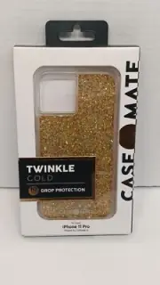 NEW Case Mate Twinkle Gold Case for Apple iPhone 11 Pro & Xs & X Drop Protection