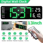 13" Large Digital Big Jumbo LED Wall Desk Clock Display w/Temperature Calendar