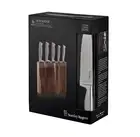 NEW STANLEY ROGERS SLIM WEDGE 6 PIECE KNIFE BLOCK SET Chefs Knives Knife Storage