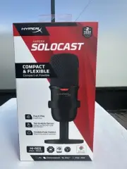 HyperX SoloCast Compact & Flexible USB Condenser Gaming Microphone-Black