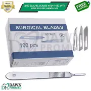1000 Sterile Surgical Blades #10+ #11+ #15 FREE BP Scalpel Handle #3 Medical ENT
