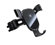 W53 Round Air Outlet Special Bracket Mirror Gravity Aluminum Alloy Car Phone Holder for Mobile Phone Navigation