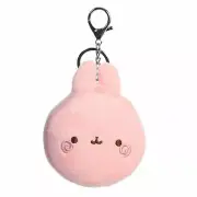 Aurora - Mini Pink Molang - 3" Macaron Molang Clip-On - Playful Stuffed Animal