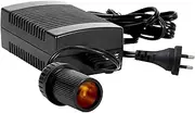 Koolatron 220 Volt AC to 12 Volt DC Power Adapter w/Circuit Breaker, 12V 5A DC Power Converter, Black, 1.8 m Cord for Portable Devices, Compressor, Car Fridge, and More