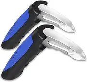 ziyue 2 pcs Car Door Assist Handle, 3 in 1 Multifunction Car Handle, Portable Seatbelt Cutter Window Breaker Multifunctional Vehicle Door Latch for Elderly