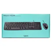 Logitech MK200 USB Keyboard and Mouse w Media Key (920-002693)