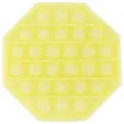Glow in the Dark Yellow Octagon Pop Bubble Fidget Toy