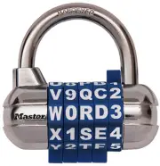 4 Pack Password Plus Combination Padlock 1534D