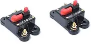 FELTECHELECTR 2pcs 300 Gfci Circuit Breaker 300amp Dc 12-24v Electric Breaker Auto Car Marine Boat Bike Stereo Audio Inline Fuse Inverter