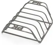 PK Grills Stainless Steel BBQ Rib Rack for Smoking, Grilling, & Roasting, Barbecue Grilling Accessories, PKUA-RR-SS