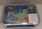 Stephen Joseph Kids Bento Box Blue With Dinosaurs New