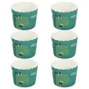 150 Pcs Paper Dessert Bowls Mini Sponge Cake Tins Black Cupcake Cases Liners