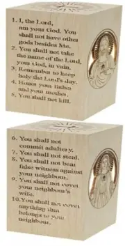 Led Lit With Text- 10 Commandments Night Light