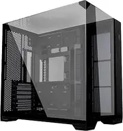 Lian Li O11 Vision Compact ATX Mid-Tower Computer Case/Gaming Cabinet - Black | Aluminium & Tempered Glass | Support ATX/E-ATX/ATX/Micro-ATX/Mini-ITX | Pre- Installed GPU Anti-SAG Bracket