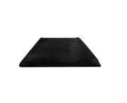 Solid Color Rectangle Thicken Carpet Rug Floor Mat Living Room Bedroom Decor-Black