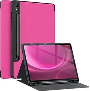 [Soke] Case for Samsung Galaxy Tab S9 FE 5G 2023 - Shockproof Stand Folio Case,Multi-Viewing Angles,Soft TPU Back Cover for Galaxy Tab S9 FE 10.9 inch Tablet,Hot Pink