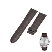 21mm Brown Leather Strap For Tissot Gentleman T1274101603101 T610045400