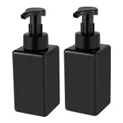 2 Pack 15oz Refillable Foaming Soap Dispenser Bottle for Bathroom Kitchen Sink