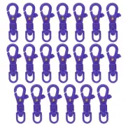 20 Pcs Plastic Lobster Claw Clasps Swivel Snap Hook Trigger Clip, Dark Purple