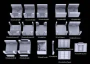 X-Axis Corridor Tiles - Atomic Shelter - Atom Punk - Starfinder - Cyberpunk - Sc