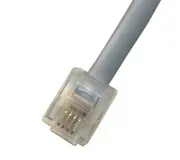 2FT Phone Line Cord RJ11 Telephone Cable for Landline Phone and Fax 6P4C Gray