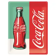 Nostalgic Art Coke Bottle Pop Art A3 Embossed Metal Sign