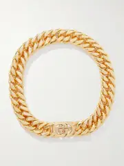 [Gucci] Gucci - Interlocking Gg Gold-tone Necklace - One size One size Gold