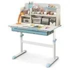 HONEY JOY Kids Study Desk Adjustable Children Learning Desk w/Shelf Scale Ruler