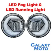 1 Pair Cree LED Fog Light+Running Light+Plug 'N' Play for 07-17 Jeep Wrangler JK (for: Jeep)
