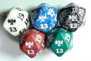 New x 1 Complete Set of 5 Innistrad: Crimson Vow VOW Spindown D20 Dice MTG Magic