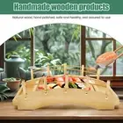 Sushi Serving Tray Wood Sushi Bridge Serving Plate Japanese Style Sushi GoLgj
