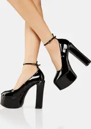[Public Desire] Black Donatella Platform Heels