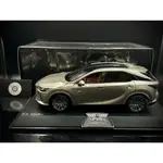 【收藏模人】原廠精品 LEXUS RX RX350 RX350H RX450H+ 原廠模型車 鈦銀色 1:18 1/18